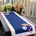 Christmas Candy Applique Quilted Table Runner | Christmas Table Decor