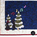 Christmas Carolers Applique Quilted Table Runner | Christmas Table Decor