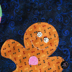 Christmas Candy Applique Quilted Table Runner | Christmas Table Decor