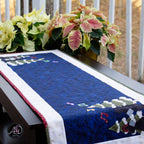 Christmas Carolers Applique Quilted Table Runner | Christmas Table Decor