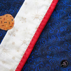 Christmas Candy Applique Quilted Table Runner | Christmas Table Decor
