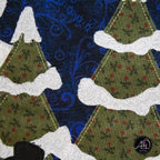 Church & Carolers Christmas Applique Quilted Wall Hanging