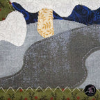 Church & Carolers Christmas Applique Quilted Wall Hanging