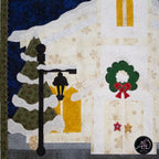 Church & Carolers Christmas Applique Quilted Wall Hanging