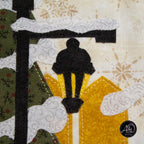 Church & Carolers Christmas Applique Quilted Wall Hanging