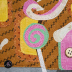 Gingerbread House Christmas Applique Quilted Wall Hanging