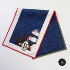North Pole Penguin Christmas Applique Quilted Table Runner | Christmas Table Decor