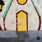 Santa's House Christmas Applique Quilted Wall Hanging
