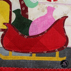 Santa's House Christmas Applique Quilted Wall Hanging