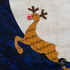 Santa's House Christmas Applique Quilted Wall Hanging