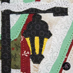 Santa's House Christmas Applique Quilted Wall Hanging