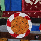 Christmas Train Applique Quilted Wall Hanging