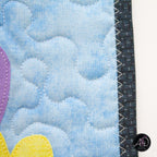 Blue Picnic House Spring Quilted Wall Hanging | Applique Wall Hanging