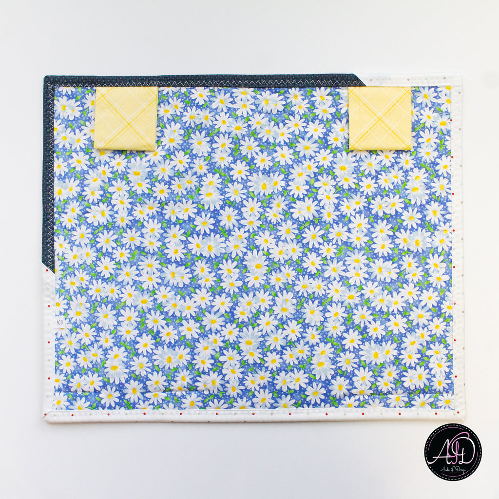Blue Picnic House Spring Quilted Wall Hanging | Applique Wall Hanging