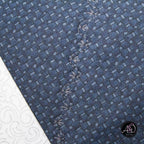 Blue Floral Applique Quilted Table Runner