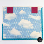 Teal Yoga House Spring Quilted Wall Hanging | Applique Wall Hanging