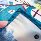 Teal Yoga House Spring Quilted Wall Hanging | Applique Wall Hanging