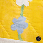 Yellow Floral Spring Applique Quilted Table Runner