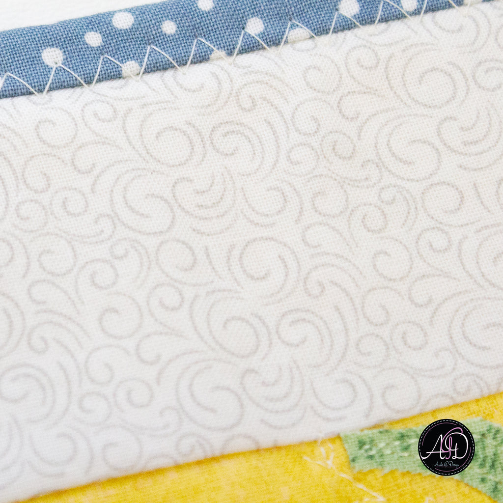Yellow Floral Spring Applique Quilted Table Runner