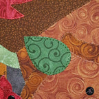 Autumn Acorn House Quilted Applique Wall Hanging