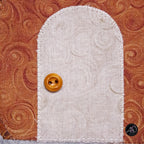 Autumn Acorn House Quilted Applique Wall Hanging