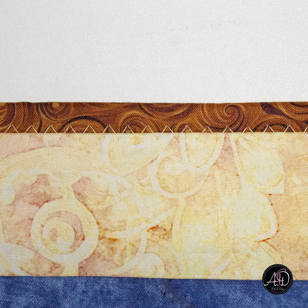 Autumn Acorn and Squirrel Quilted Applique Table Runner