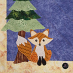 Autumn Fox and Treehouse Quilted Applique Table Runner