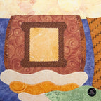Autumn Fox and Treehouse Quilted Applique Table Runner