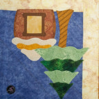 Autumn Fox and Treehouse Quilted Applique Table Runner