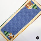 Autumn Fox and Treehouse Quilted Applique Table Runner