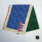 Autumn Mushroom and Owl Quilted Applique Table Runner