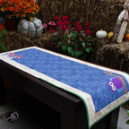 Autumn Mushroom and Owl Quilted Applique Table Runner