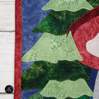 Autumn Mushroom Cottage Quilted Applique Wall Hanging