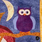 Autumn Mushroom Cottage Quilted Applique Wall Hanging