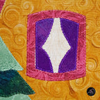 Autumn Pumpkin Cottage Quilted Applique Wall Hanging