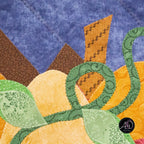 Autumn Pumpkin Cottage Quilted Applique Wall Hanging