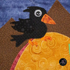 Autumn Pumpkin Cottage Quilted Applique Wall Hanging